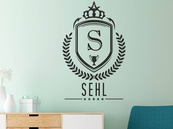 Wandtattoo Sehl Wappen