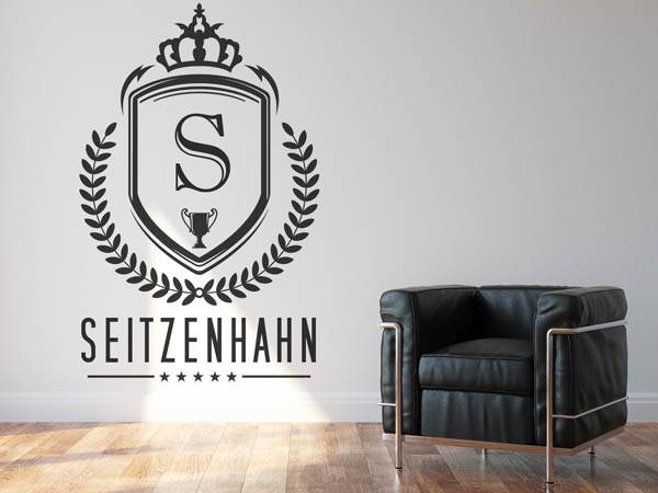 Wandtattoo Seitzenhahn Wappen