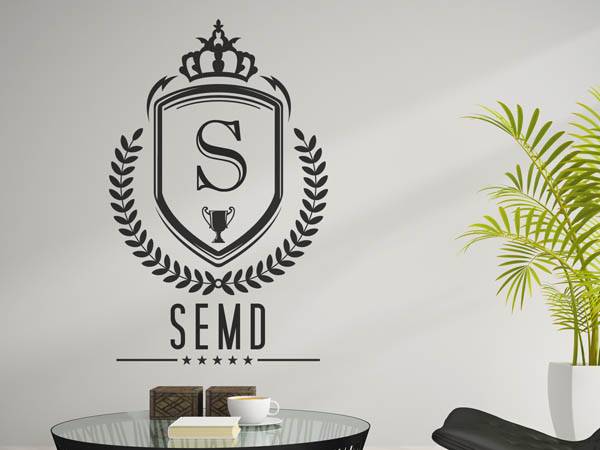 Wandtattoo Semd Wappen
