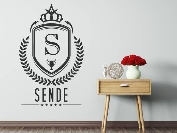 Wandtattoo Sende Wappen
