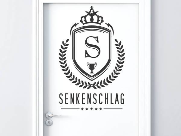 Wandtattoo Senkenschlag Wappen