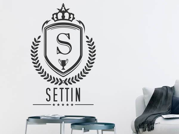 Wandtattoo Settin Wappen
