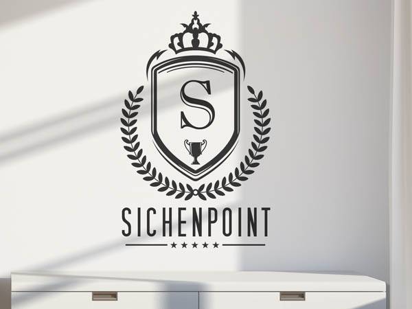 Wandtattoo Sichenpoint Wappen