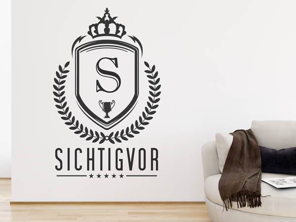 Wandtattoo Sichtigvor Wappen