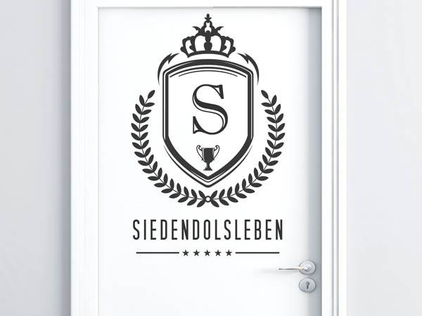 Wandtattoo Siedendolsleben Wappen