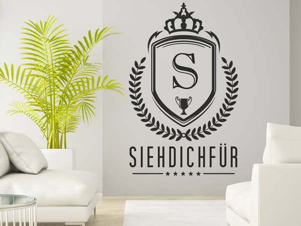 Wandtattoo Siehdichfür Wappen