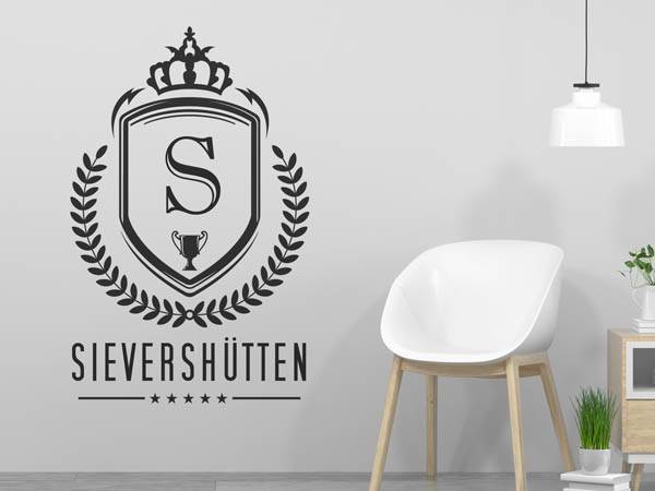 Wandtattoo Sievershütten Wappen