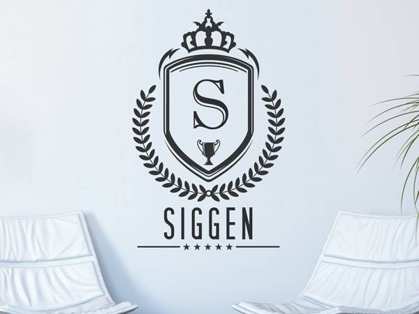 Wandtattoo Siggen Wappen