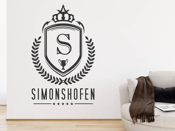 Wandtattoo Simonshofen Wappen