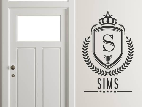 Wandtattoo Sims Wappen