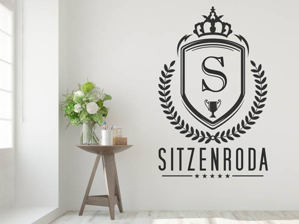 Wandtattoo Sitzenroda Wappen