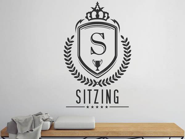 Wandtattoo Sitzing Wappen