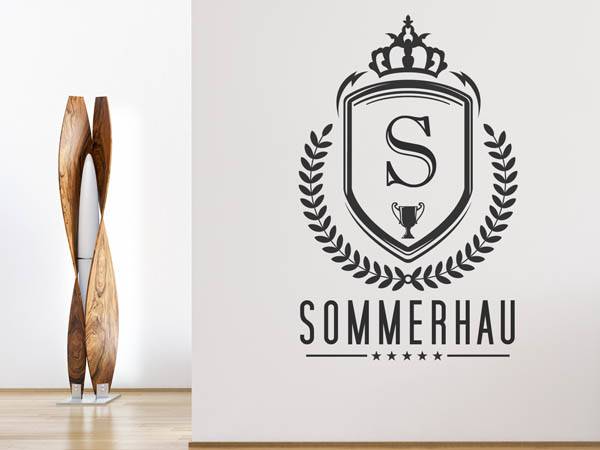 Wandtattoo Sommerhau Wappen