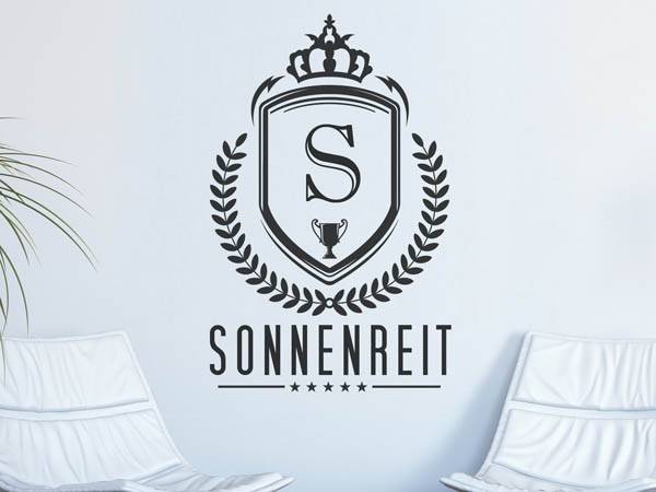 Wandtattoo Sonnenreit Wappen