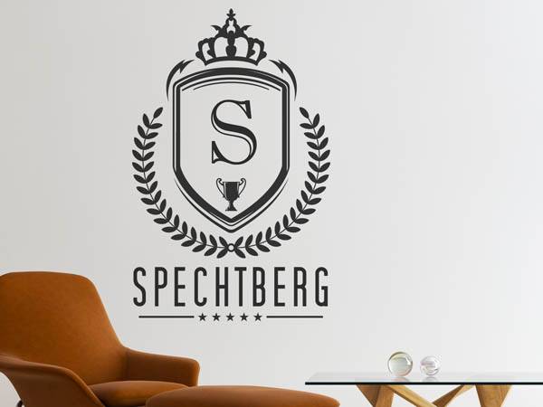 Wandtattoo Spechtberg Wappen
