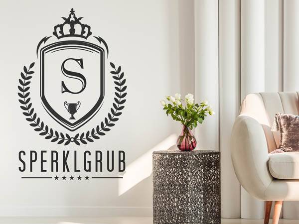 Wandtattoo Sperklgrub Wappen