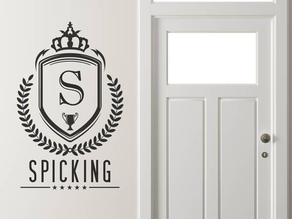 Wandtattoo Spicking Wappen