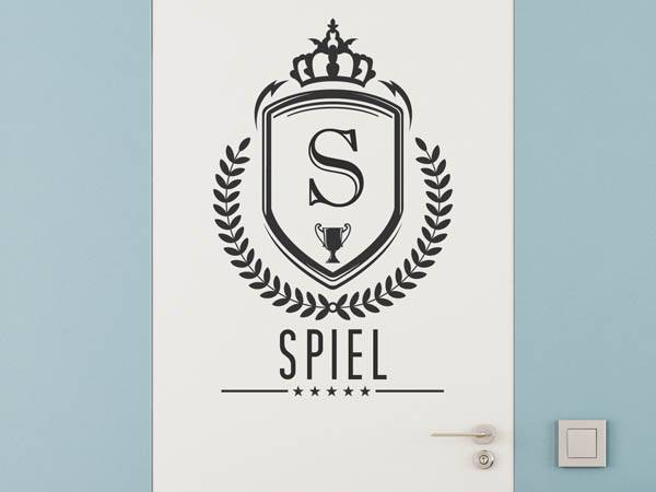 Wandtattoo Spiel Wappen