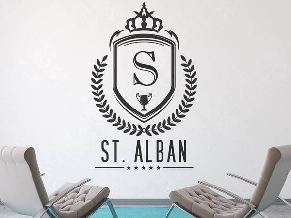 Wandtattoo St. Alban Wappen