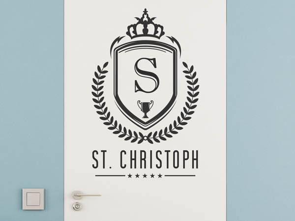 Wandtattoo St. Christoph Wappen