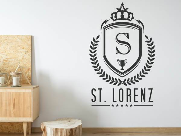 Wandtattoo St. Lorenz Wappen