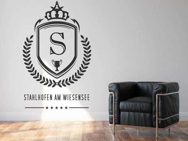 Wandtattoo Stahlhofen am Wiesensee Wappen