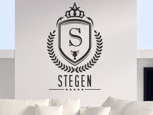 Wandtattoo Stegen Wappen