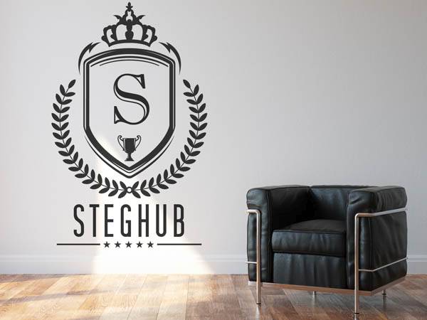 Wandtattoo Steghub Wappen