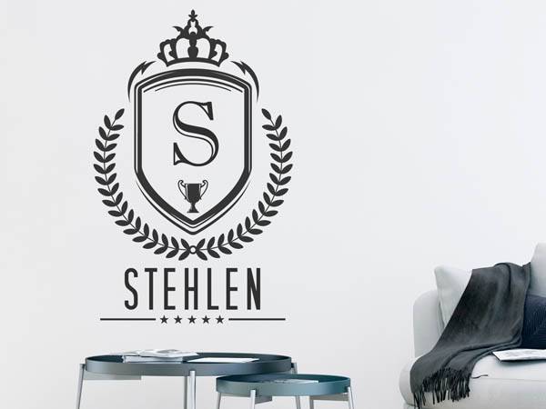 Wandtattoo Stehlen Wappen