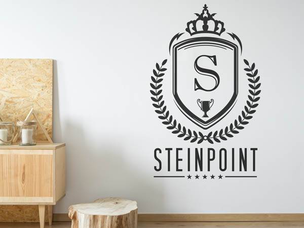 Wandtattoo Steinpoint Wappen