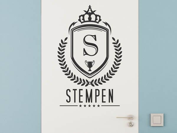 Wandtattoo Stempen Wappen