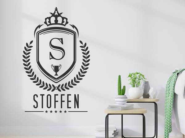 Wandtattoo Stoffen Wappen