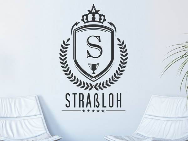 Wandtattoo Straßloh Wappen