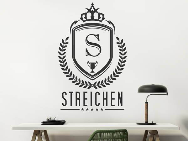 Wandtattoo Streichen Wappen