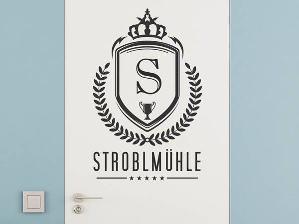 Wandtattoo Stroblmühle Wappen