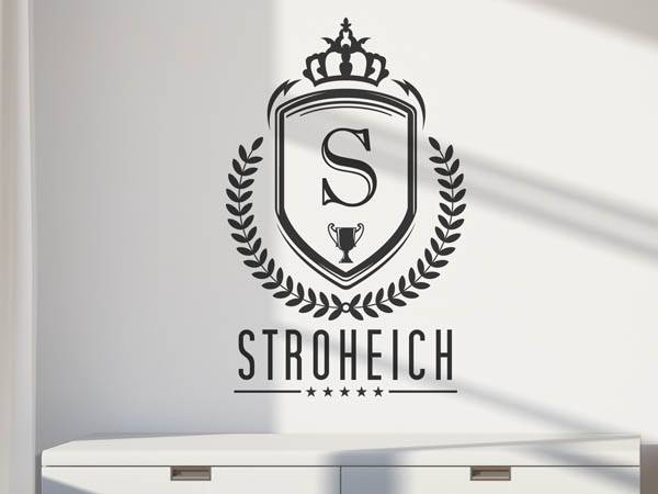 Wandtattoo Stroheich Wappen