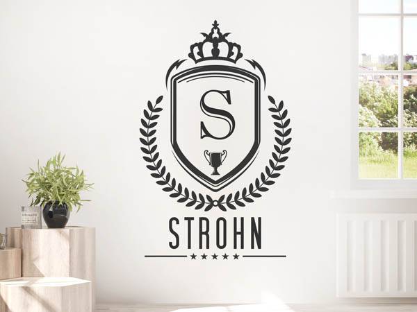 Wandtattoo Strohn Wappen