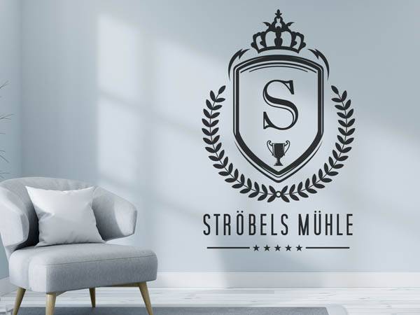 Wandtattoo Ströbels Mühle Wappen