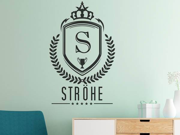 Wandtattoo Ströhe Wappen