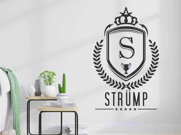 Wandtattoo Strümp Wappen