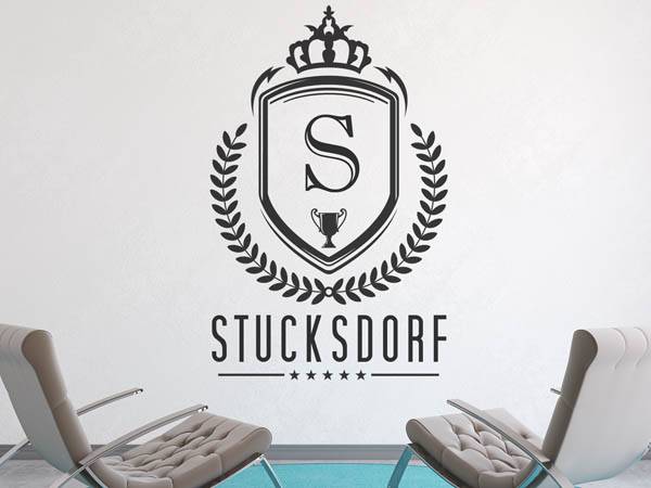 Wandtattoo Stucksdorf Wappen