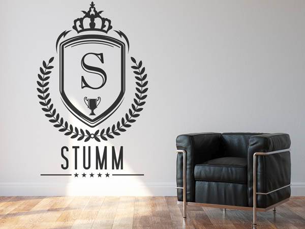 Wandtattoo Stumm Wappen