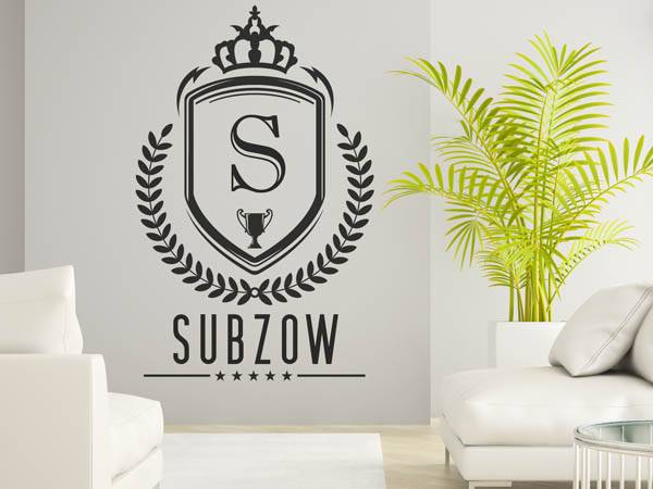 Wandtattoo Subzow Wappen