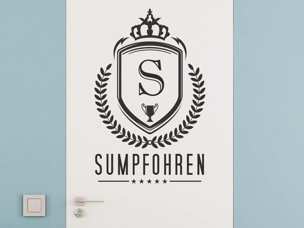 Wandtattoo Sumpfohren Wappen