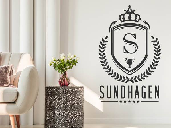 Wandtattoo Sundhagen Wappen