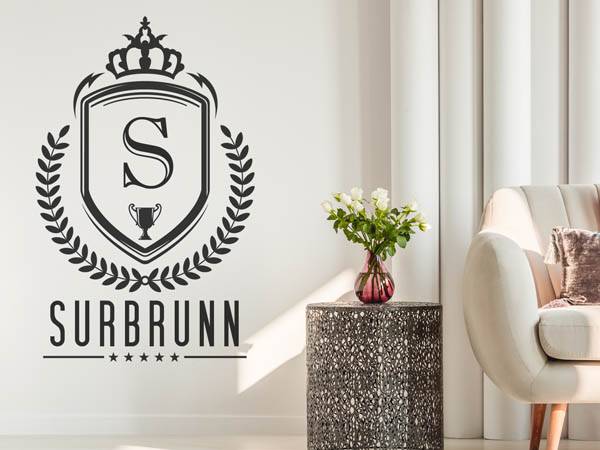 Wandtattoo Surbrunn Wappen
