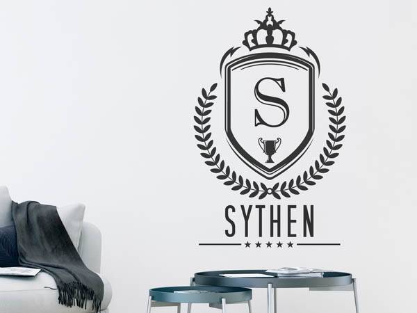 Wandtattoo Sythen Wappen