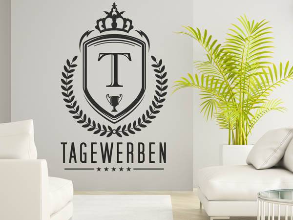 Wandtattoo Tagewerben Wappen