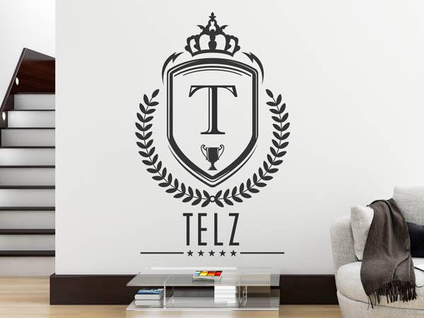 Wandtattoo Telz Wappen