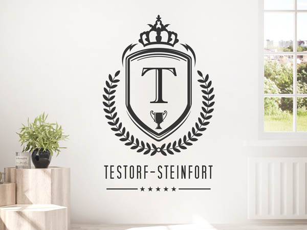 Wandtattoo Testorf-Steinfort Wappen